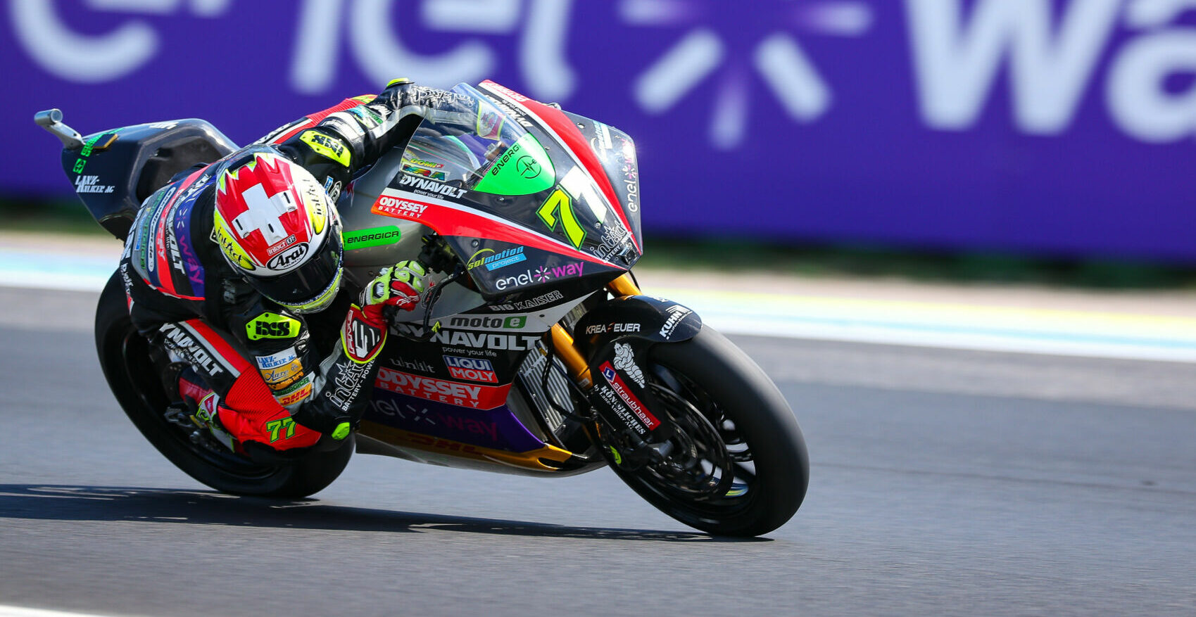 Dominique Aegerter (77). Photo courtesy Dorna.