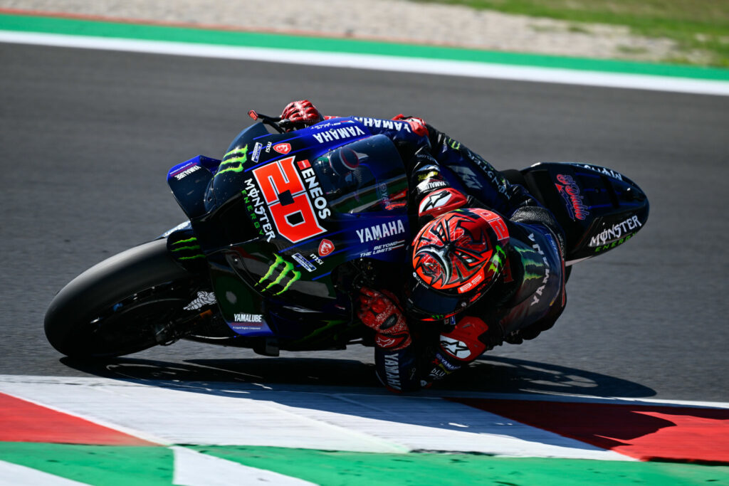 Fabio Quartararo (20) said the new engine from Yamaha was a step in the right direction. Photo courtesy Dorna.