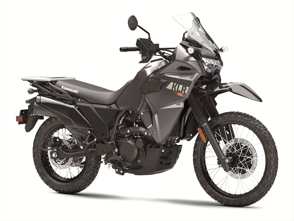 A 2023-model Kawasaki KLR650 S. Photo courtesy Kawasaki Motors Corp., U.S.A.