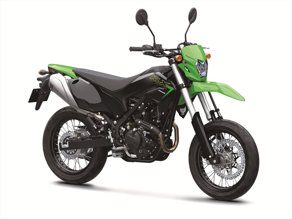 A 2023-model Kawasaki KLX230SM. Photo courtesy Kawasaki Motors Corp., U.S.A.