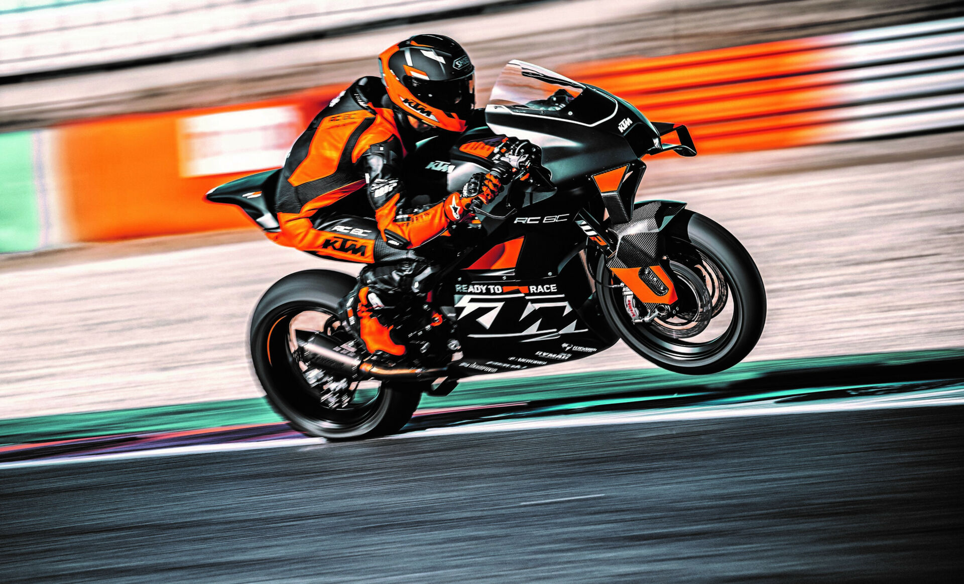 The sharpened 2023-model KTM RC 8C track day bike. Photo by Rudi Schedl, courtesy KTM.