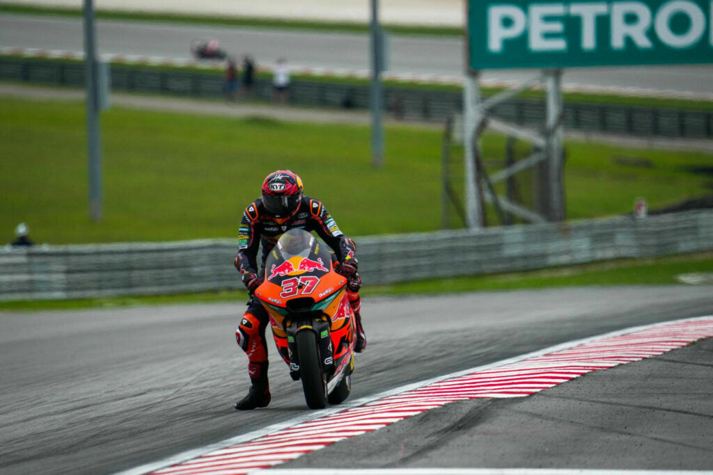 Moto2 World Championship point leader Augusto Fernandez (37). Photo courtesy Dorna.