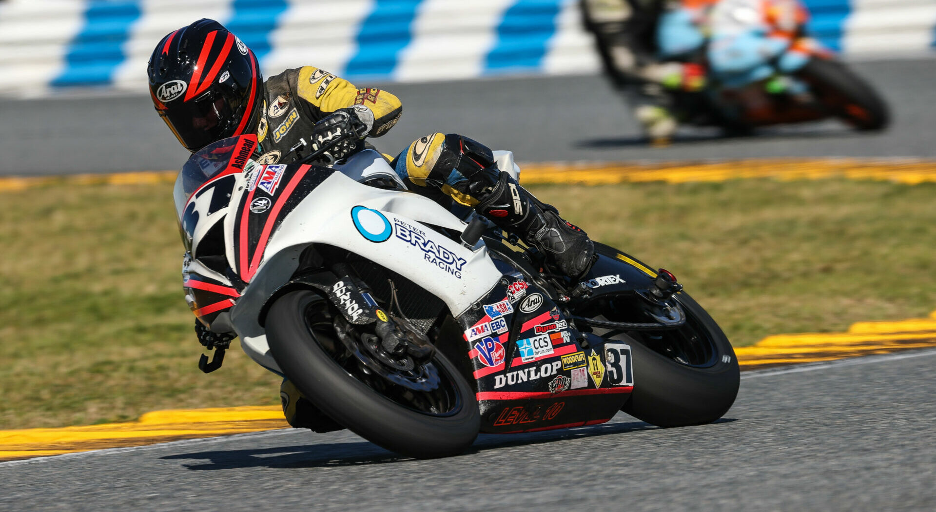 John Ashmead (37) in action during the 2021 Daytona 200. Photo by Brian J. Nelson.