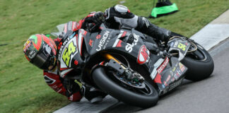 Vision Wheel M4 ECSTAR Suzuki's Richie Escalante (54) in action. Photo by Brian J. Nelson.