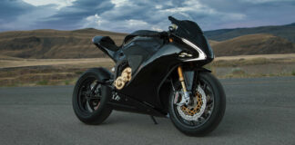 A Damon HyperSport electric sportbike. Photo courtesy Damon Motors.