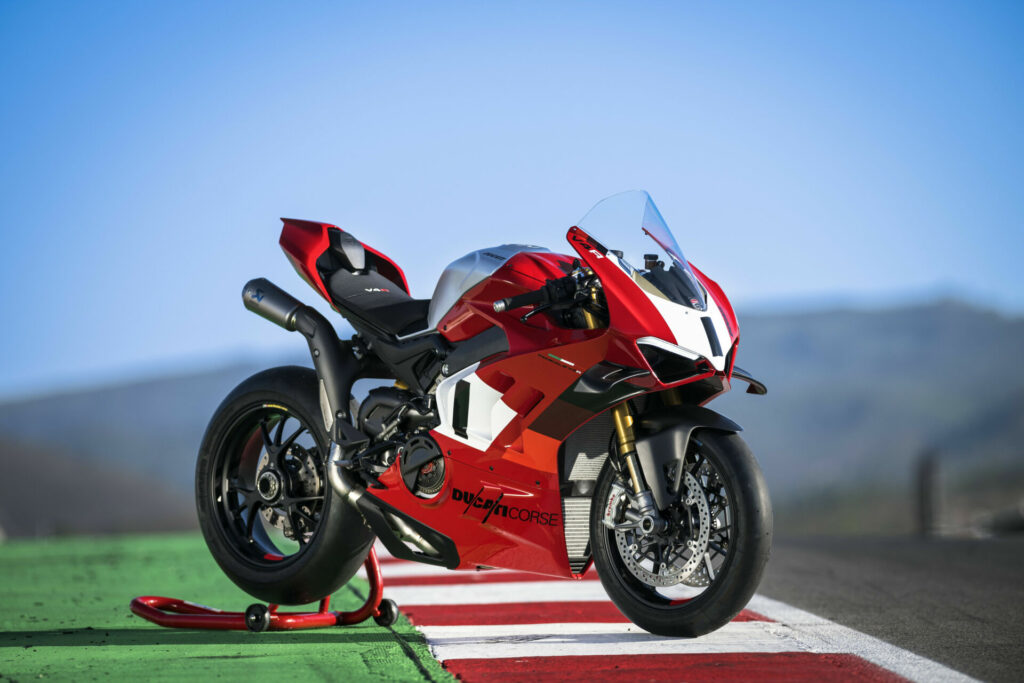 A 2023 Panigale V4 R at rest. Photo courtesy Ducati.