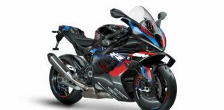 A 2023-model BMW M 1000 RR with Michael van der Mark's #60 on the front fairing. Photo courtesy BMW Motorrad.