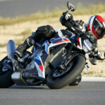 The winglet-equipped 2023 BMW M 1000 RR at speed. Photo courtesy BMW Motorrad.