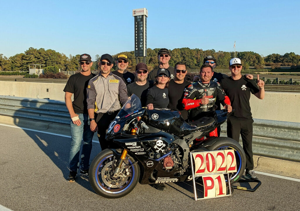 Army of Darkness, riders and crew, the 2022 N2/WERA National Endurance Overall Champions. Photo courtesy Army of Darkness.