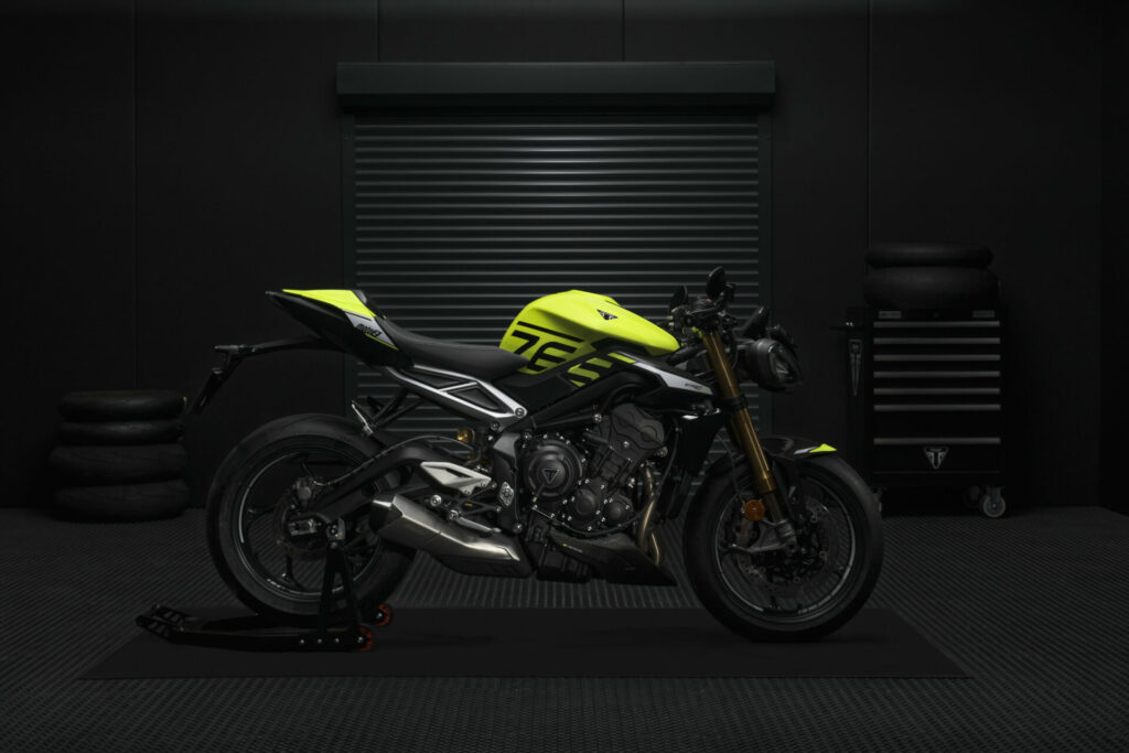 A 2024-model Triumph Street Triple Moto2 Edition. Photo courtesy Triumph.