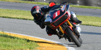 Shane Narbonne (1) captured his second consecutive Bagger GP class title in Daytona. Photo courtesy Pirelli.
