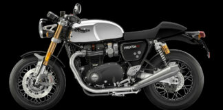 A 2023 Triumph Thruxton RS Chrome Collection model. Photo courtesy Triumph Motorcycles.