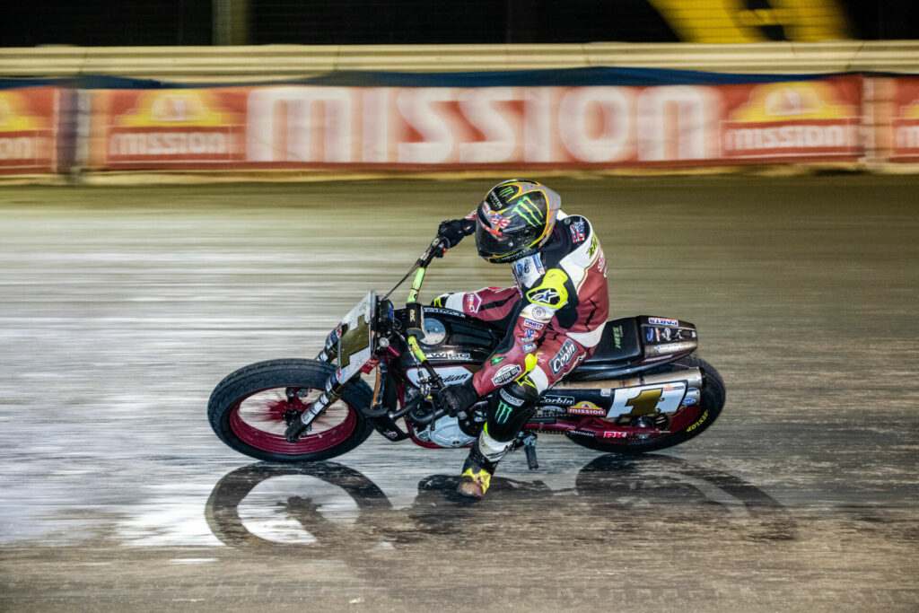 Jared Mees (1) captured his second consecutive AFT SuperTwins Championship. Photo by Tim Lester, courtesy AFT.