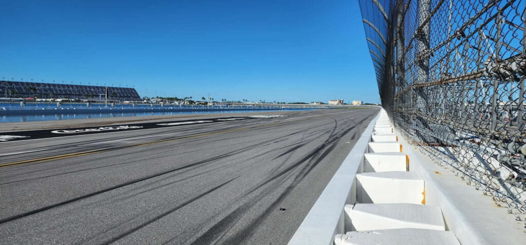 Another view from the back straightaway of Daytona International Speedway as of October 1, 2022. Photo courtesy CJ Cohen.