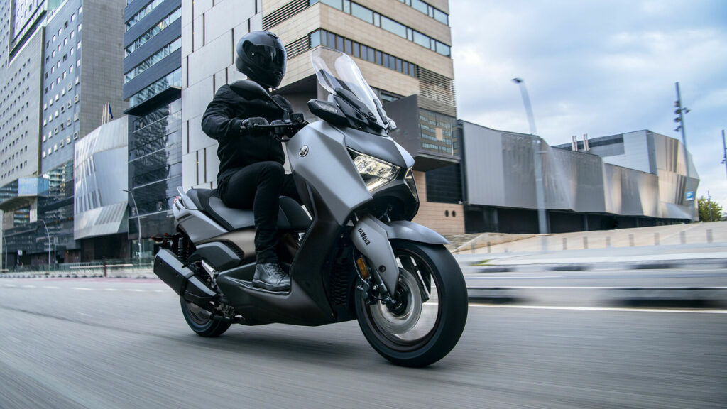 A 2023-model Yamaha XMAX "sport scooter." Photo courtesy Yamaha Motor Corp., U.S.A.