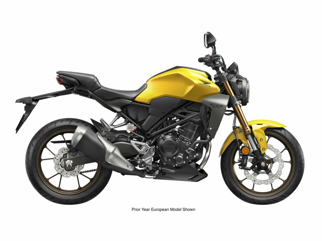 A 2023 Honda CB300R ABS. Photo courtesy American Honda.