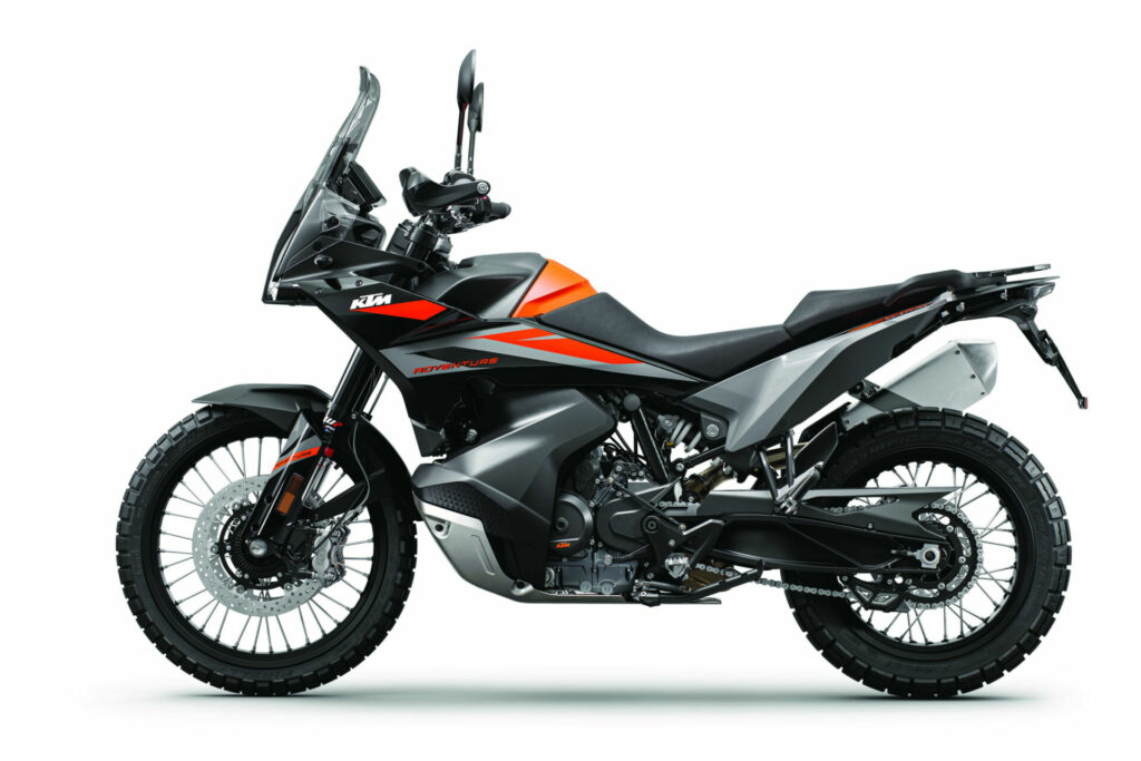 A 2023-model KTM 890 Adventure. Photo by Kiska, courtesy KTM.