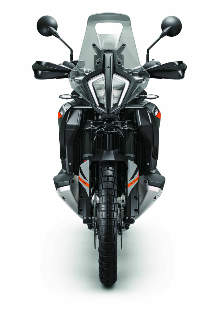 A 2023-model KTM 890 Adventure. Photo by Kiska, courtesy KTM.