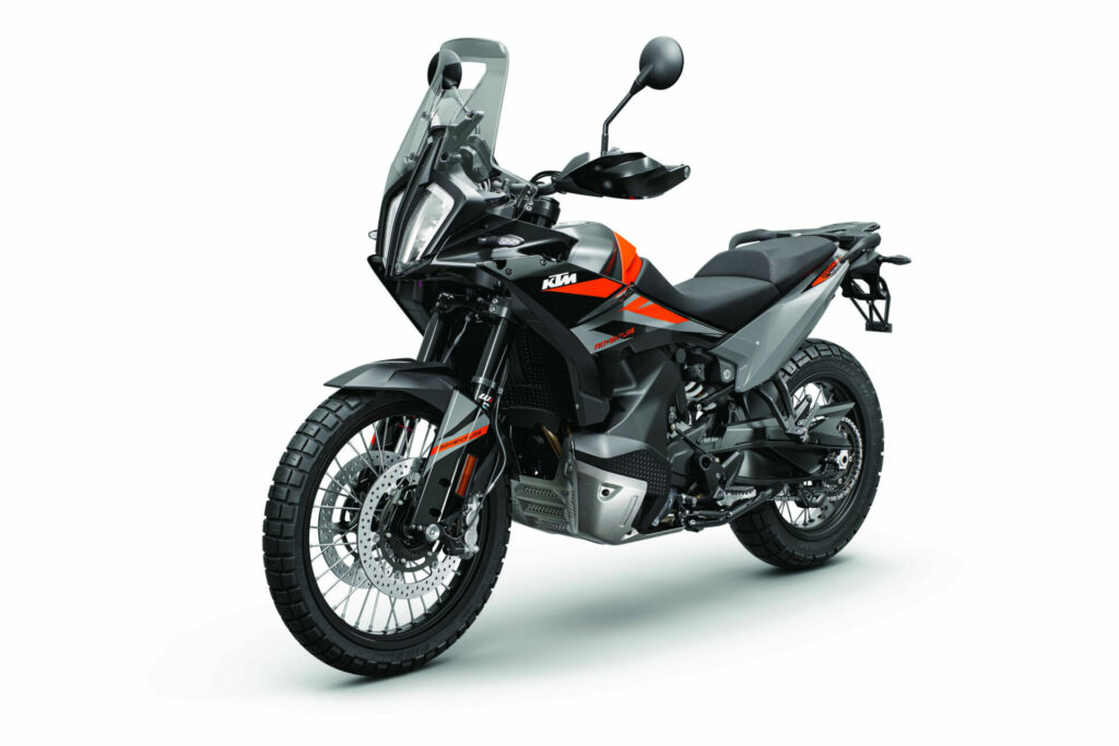 A 2023-model KTM 890 Adventure. Photo by Kiska, courtesy KTM.