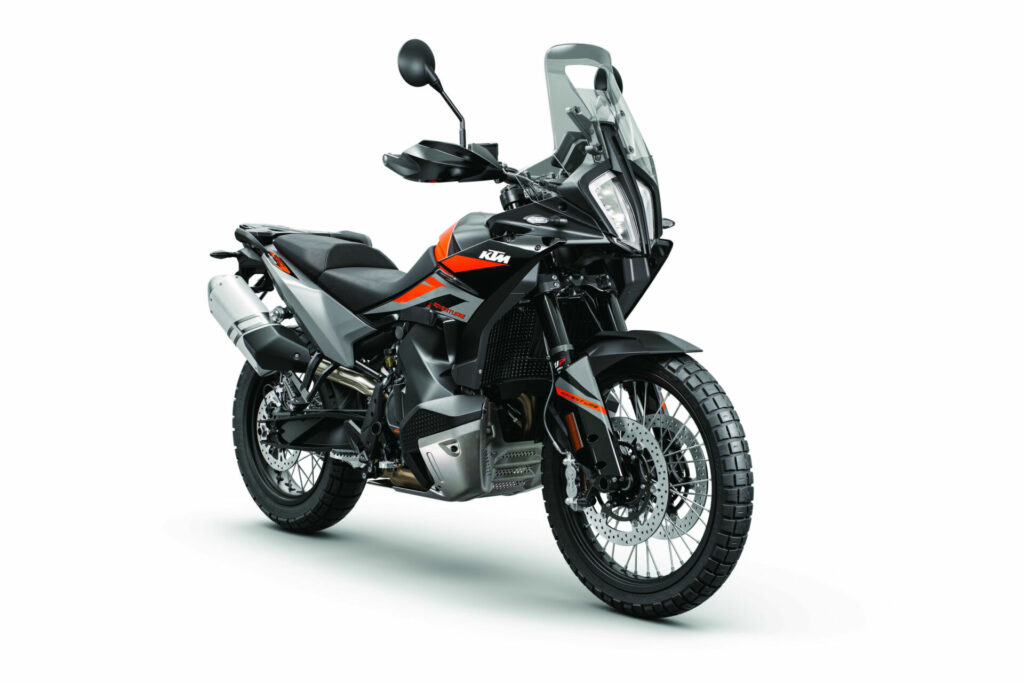 A 2023-model KTM 890 Adventure. Photo by Kiska, courtesy KTM.