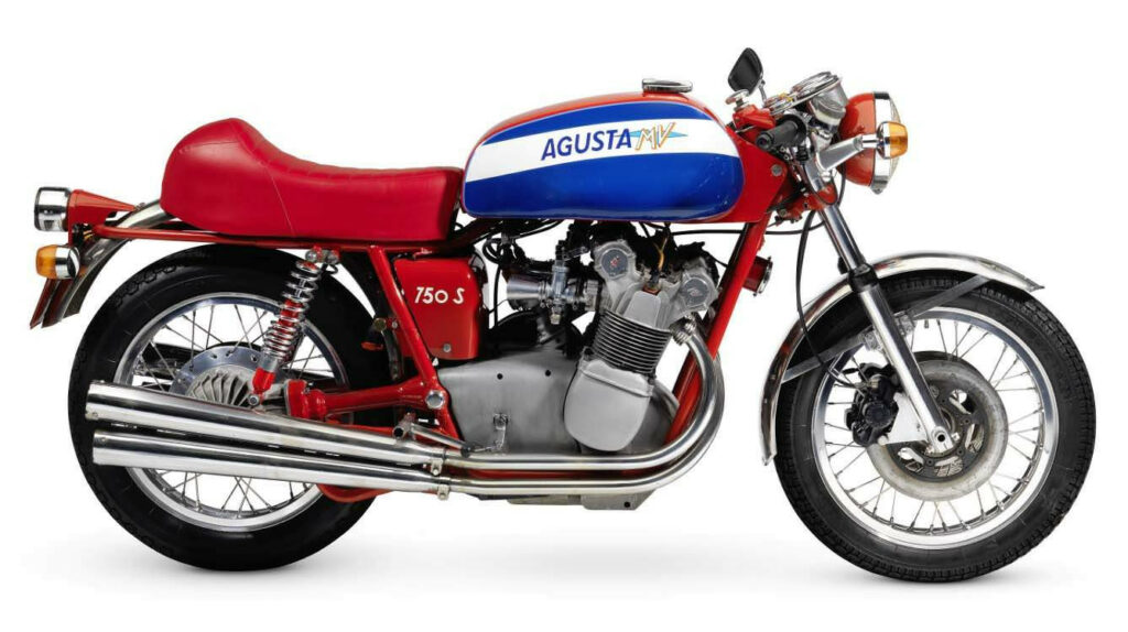 A 1973 MV Agusta 750S - the inspiration for the Brutale 921 S concept bike. Photo courtesy MV Agusta.