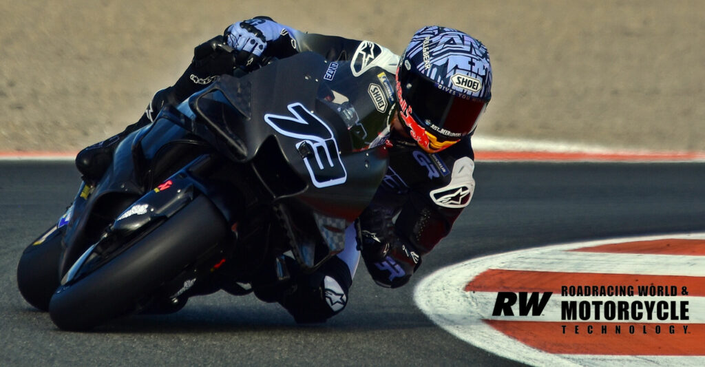 Alex Marquez (73) switched from Honda to Ducati for the 2023 MotoGP season. Photo by Michael Gougis.