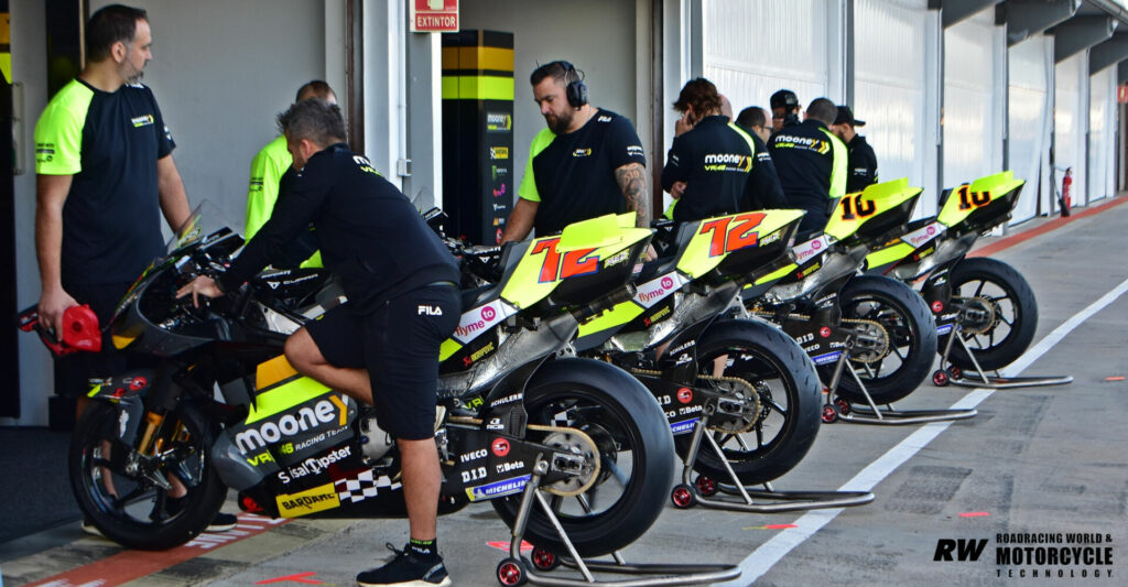 The Mooney VR46 Racing Team, in its first year, took a second-place GP finish, matching the best finish of the Repsol Honda factory team. Photo by Michael Gougis.
