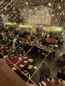 Overview of the dining room at Olivia's Valley Estate in Petaluma, California, where Tyler O'Hara's title celebration was held. Photo by John 