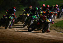 Action from the "Americana" sprint race on Friday at the VR46 Motor Ranch. Photo courtesy VR46 Racing.