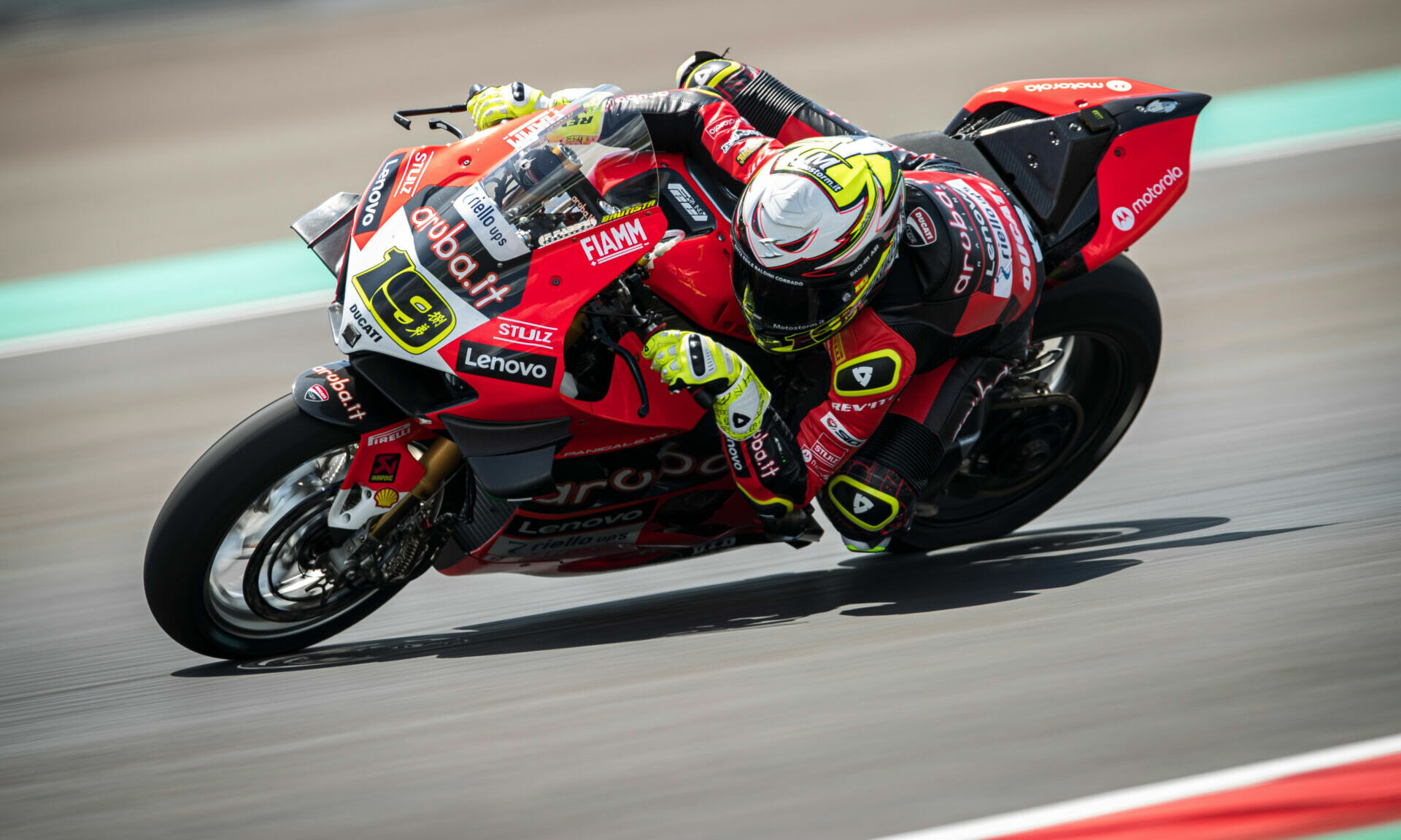 Alvaro Bautista (19). Photo courtesy Ducati.