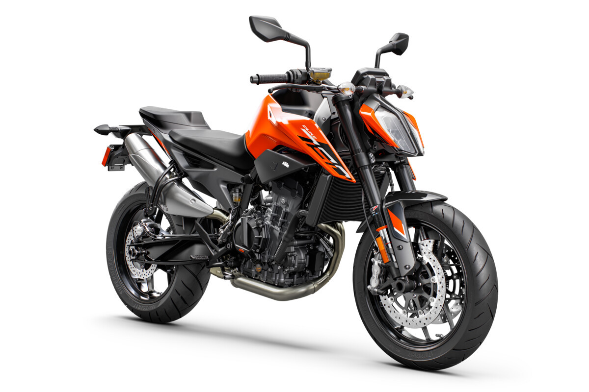 A 2023 KTM 790 Duke. Photo courtesy KTM North America.