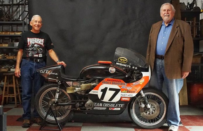 Press Release - Team Obsolete - Harley Davidson Walt Fulton III_Page_1_Image_0002 Team Obsolete owner Rob Iannucci (right) with Walt Fulton III (left) and the ex-factory 1972 Harley-Davidson XR750 TT. Photo courtesy Team Obsolete.