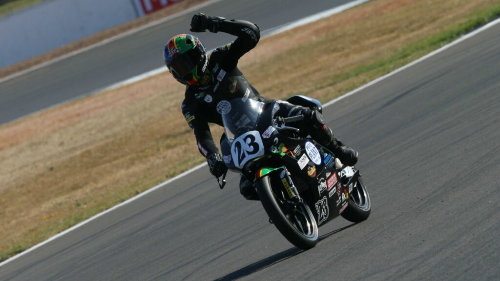 Rhys Stephenson (23). Photo courtesy British Talent Cup.