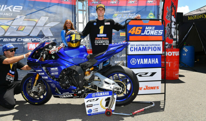 2022 Australian Superbike Champion Mike Jones. Photo courtesy ASBK.