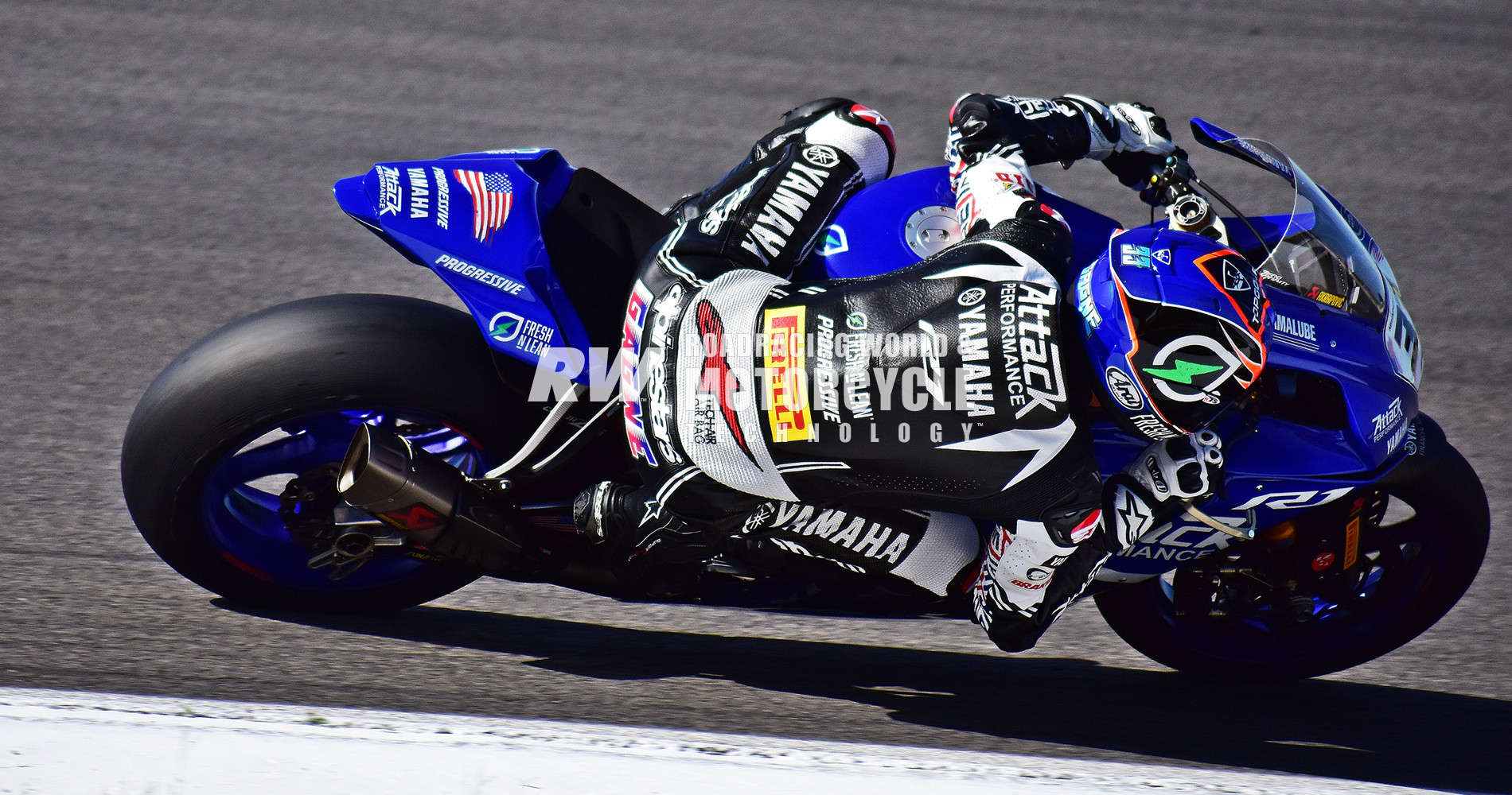 Jake Gagne closed the gap to Superpole winner Jonathan Rea to just over 1.5 seconds in qualifying. Photos by Michael Gougis.