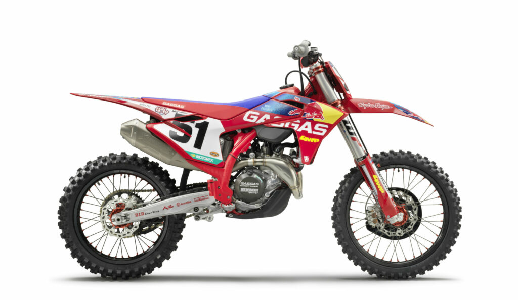 A 2023-model GASGAS MC 450F Factory Edition. Photo courtesy GASGAS.