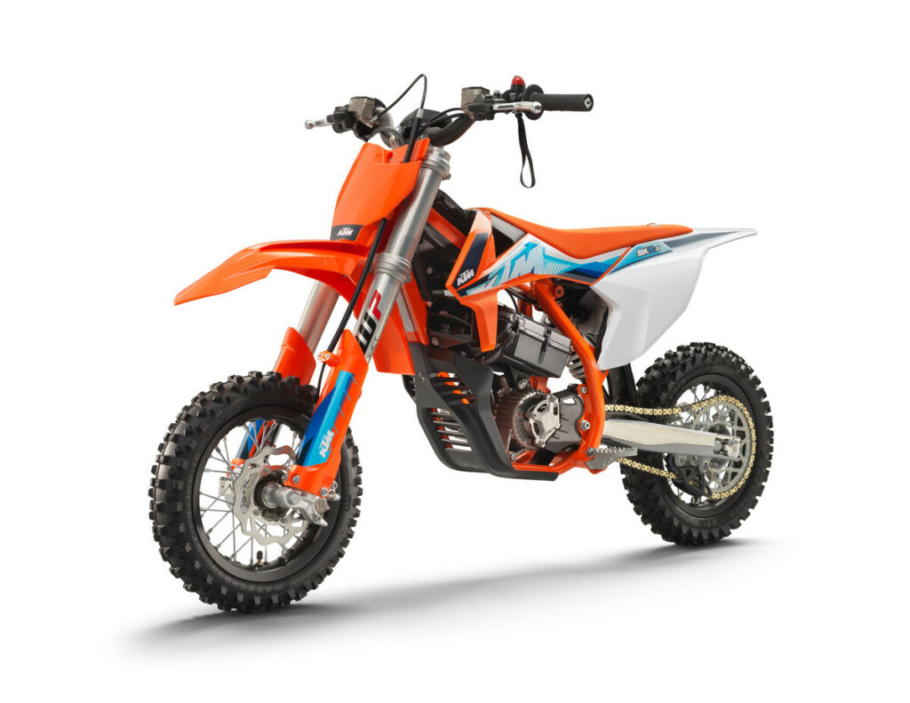 A 2023 KTM SX-E 3. Photo courtesy KTM.