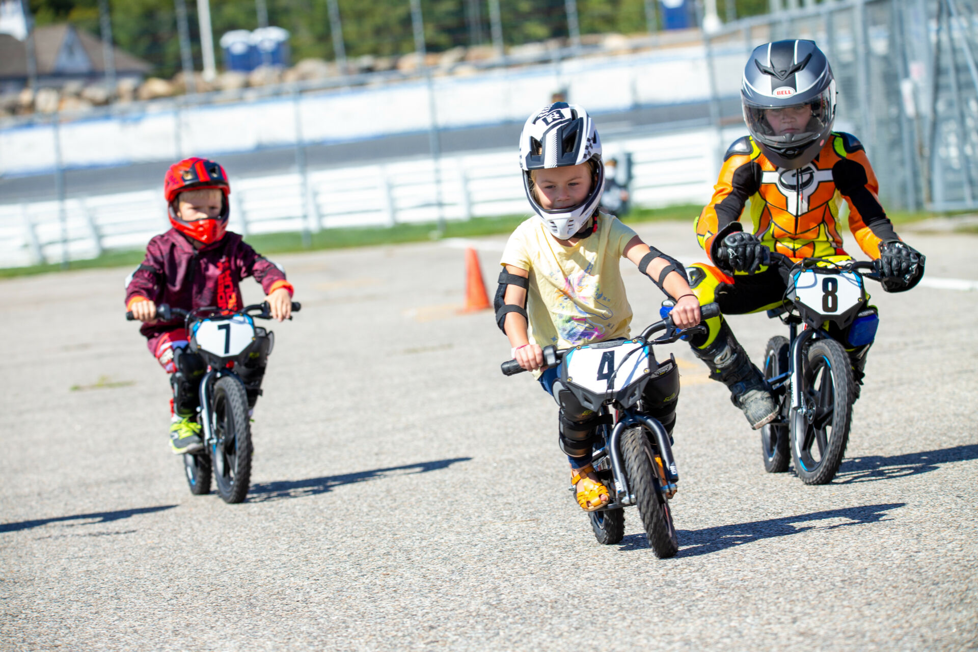 Children enjoying free demo rides on StaCyc electric balance bikes at a NEMRR event. Photo by Sam Draiss, courtesy NEMRR.