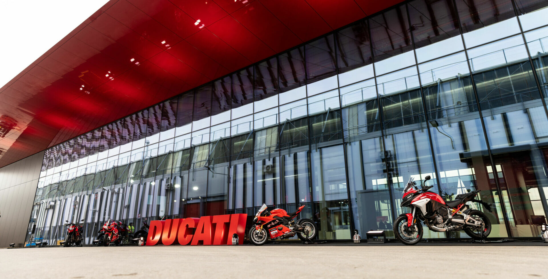 Ducati's new 13,000-square-foot eco-friendly Finitura e Delibera Estetica building at Ducati's production facility in Bologna, Italy. Photo courtesy Ducati.
