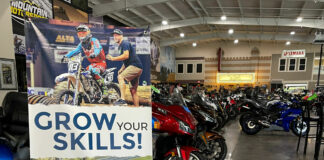 A USMCA banner on display at a Mountain Motorsports dealership. Photo courtesy USMCA.