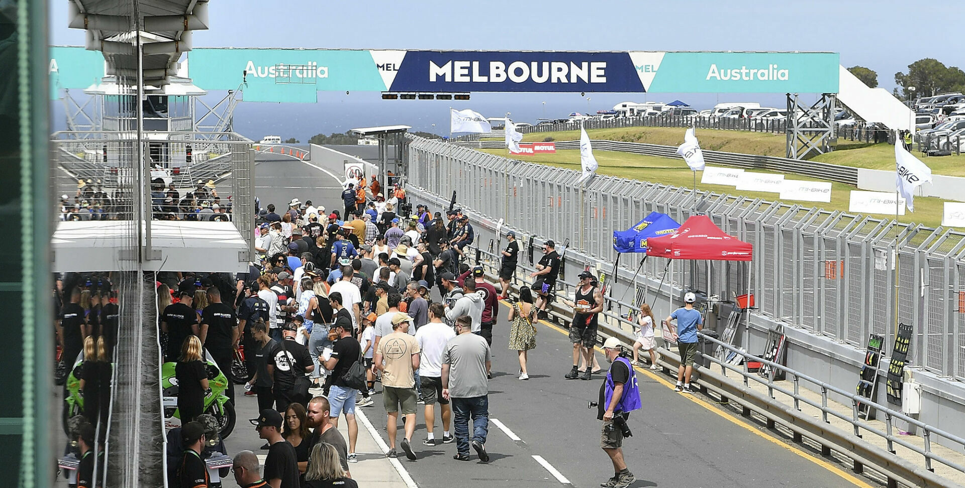 A scene from a race event at Phillip Island Grand Prix Circuit. Photo courtesy ASBK.