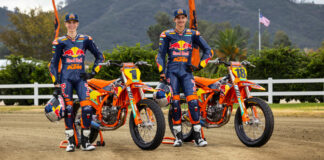 Red Bull KTM riders Kody Kopp (left) and Max Whale (right). Photo courtesy KTM Factory Racing.