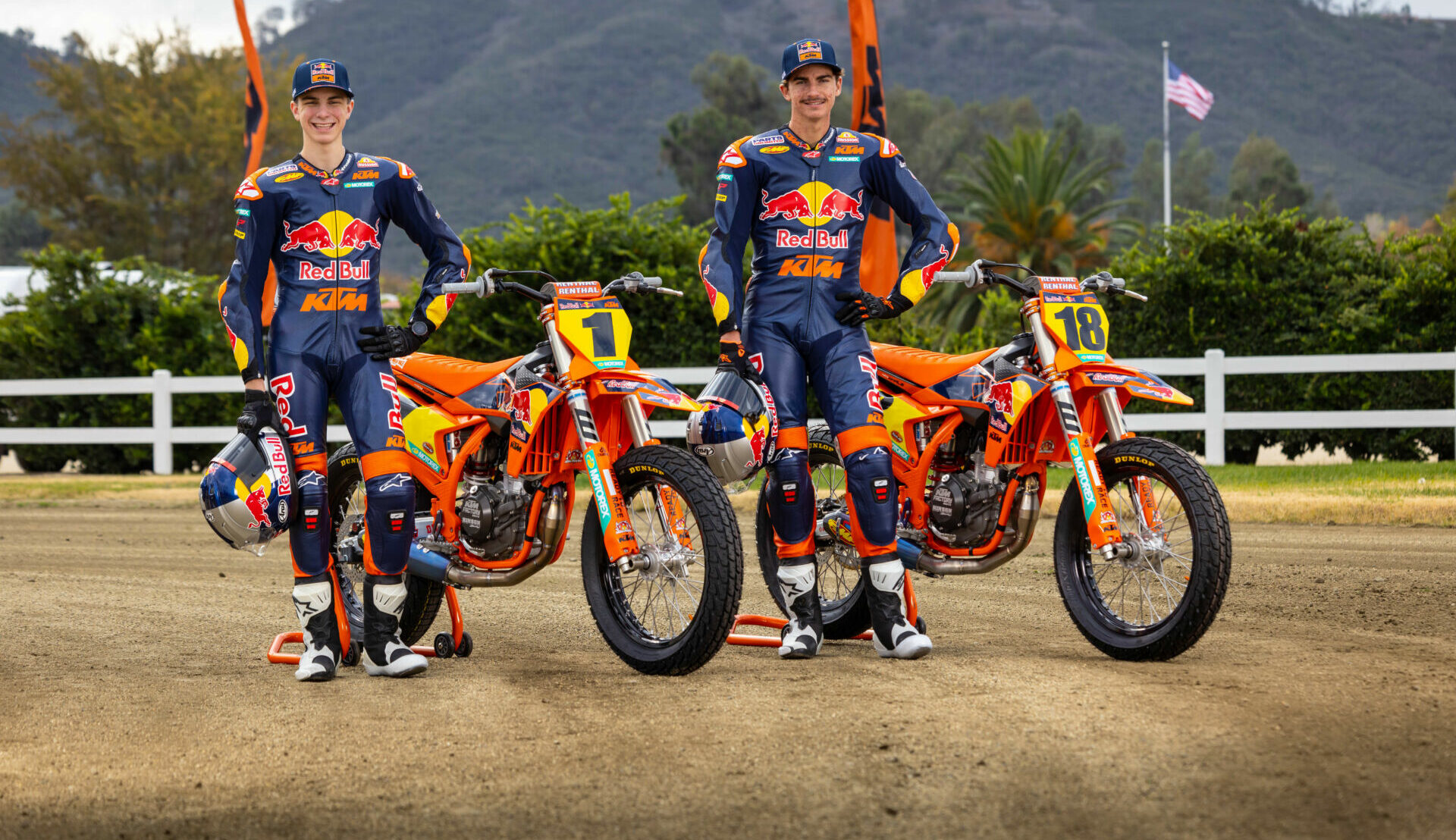 Red Bull KTM riders Kody Kopp (left) and Max Whale (right). Photo courtesy KTM Factory Racing.