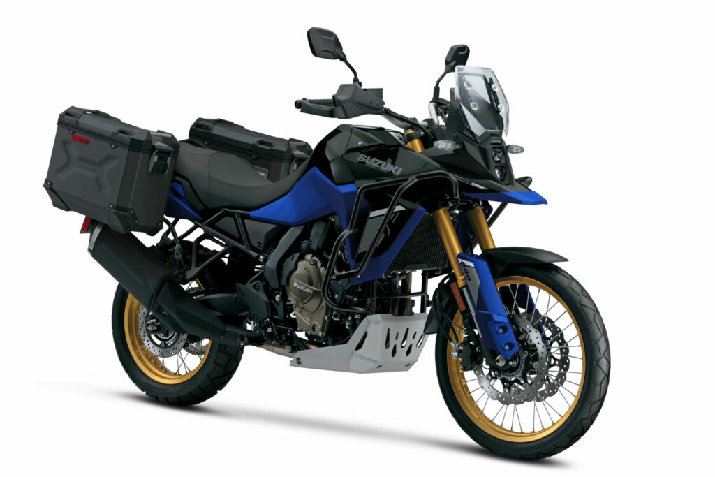 A 2023-model Suzuki V-STROM 800DE Adventure. Photo courtesy Suzuki Motor America, LLC.