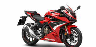A 2023 Honda CBR500R. Photo courtesy American Honda.