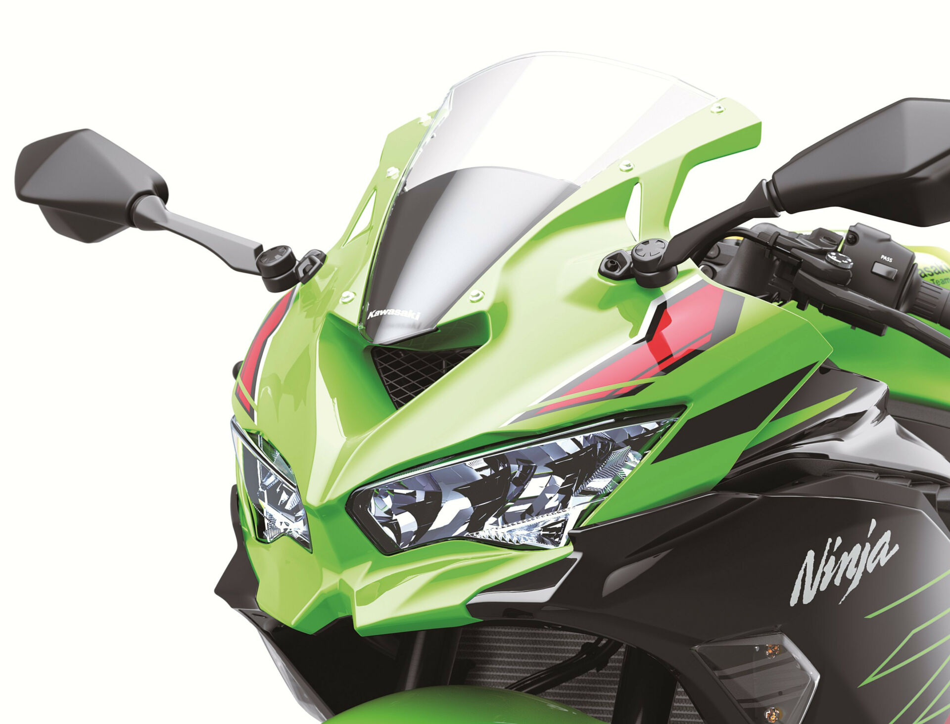 The Ninja ZX-4RR benefits from ram air induction - a first for the class. Photo courtesy Kawasaki.