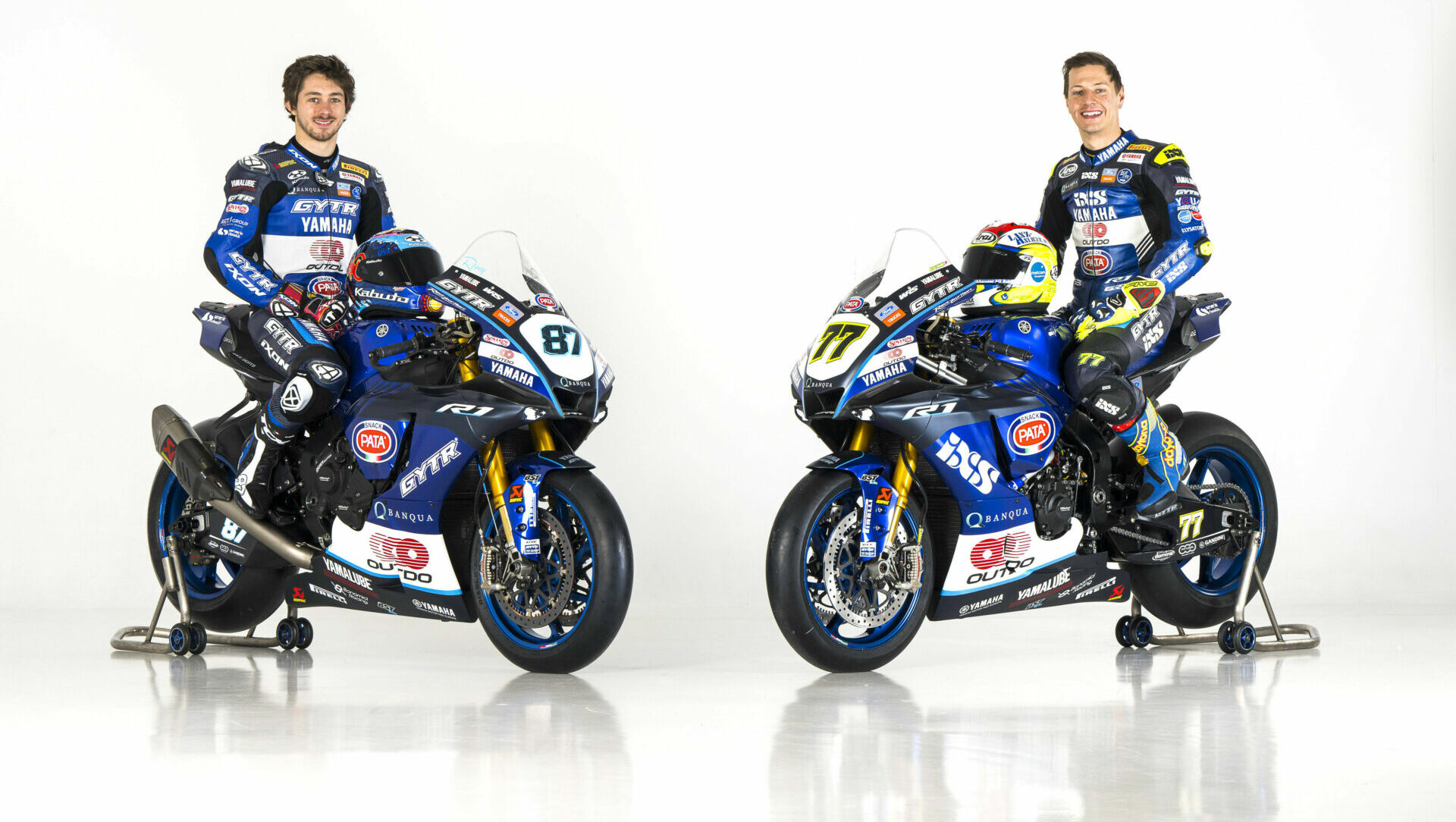 GYTR GRT Yamaha WorldSBK Team's Remy Gardner (left) and Dominique Aegerter (right). Photo courtesy GYTR GRT Yamaha.