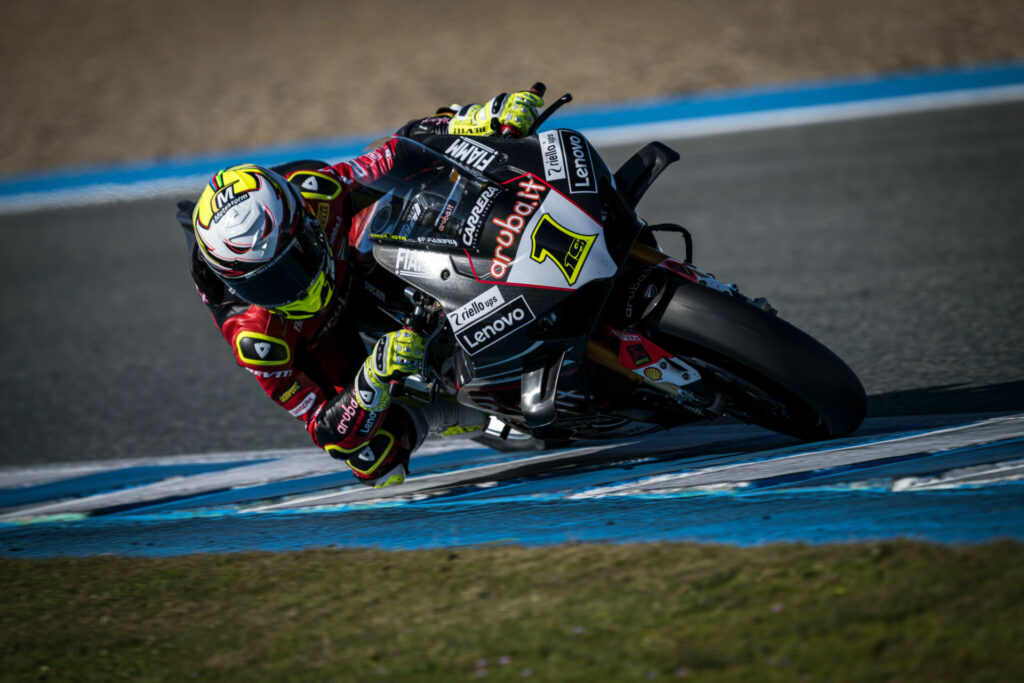 Alvaro Bautista (1). Photo courtesy Ducati.