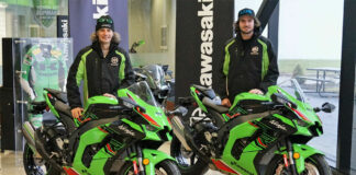 Jordan Szoke (left) is set to return to CSBK action in 2023 with reigning Pro Sport Bike champion Trevor Dion (right) as his teammate. Photo courtesy Canadian Kawasaki.
