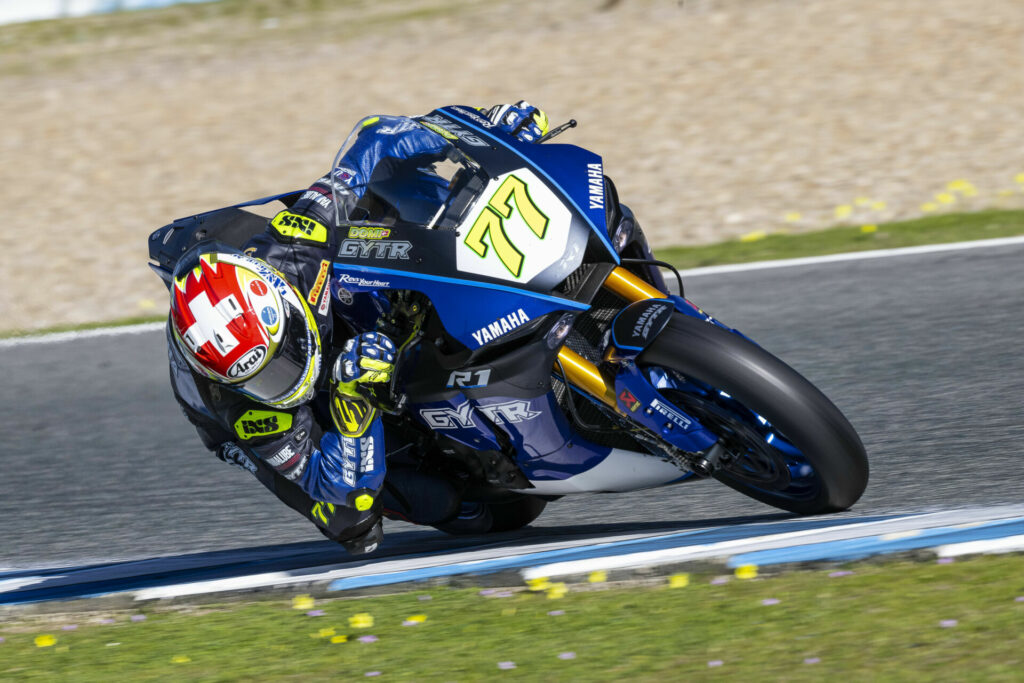 Dominique Aegerter (77). Photo courtesy GYTR GRT Yamaha.